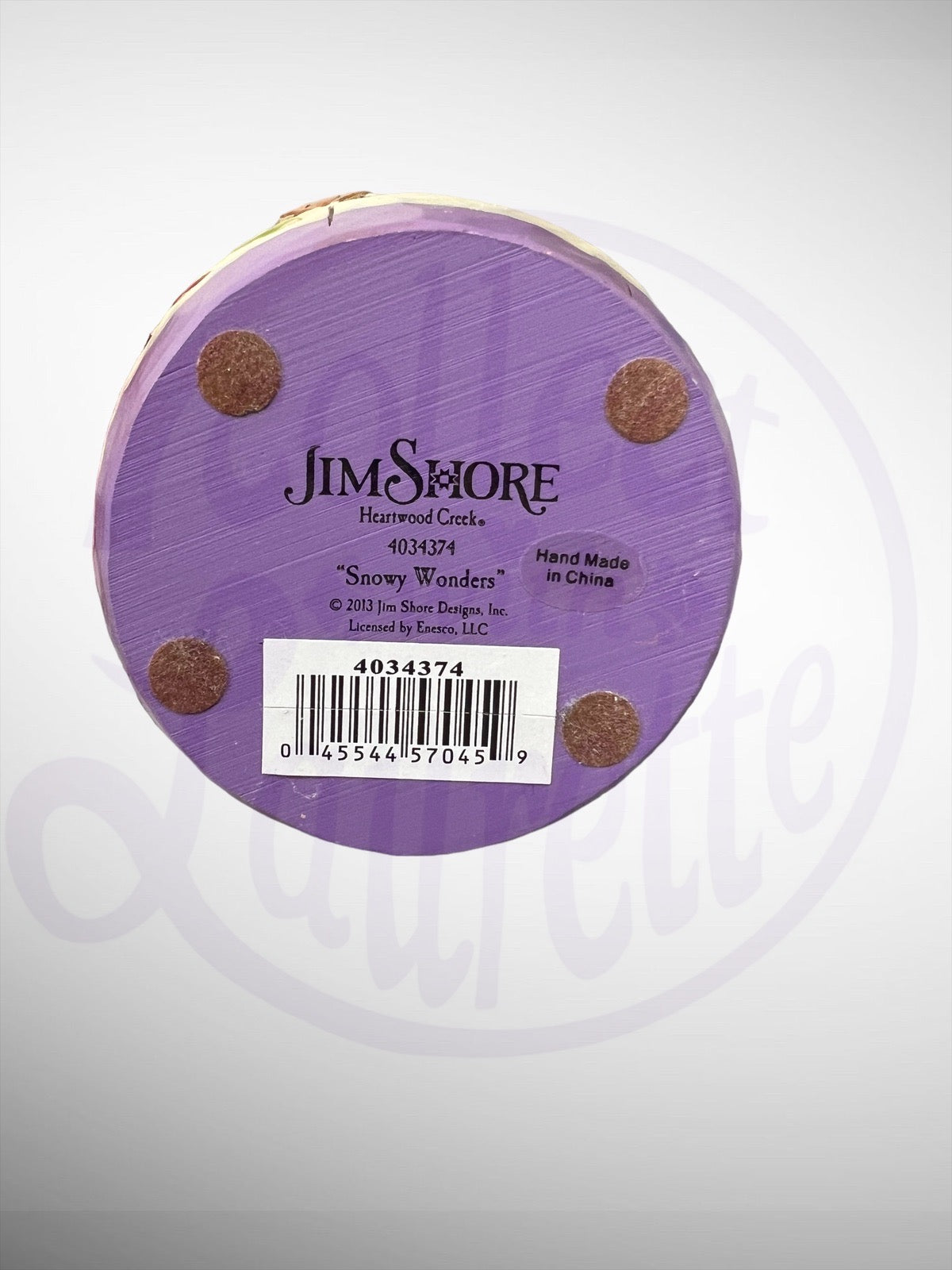 Jim Shore Heartwood Creek - Snowy Wonders Snowman Winter Scene Snowball Figurine (No Box)